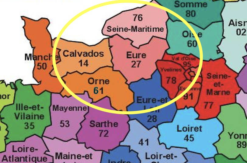 Carte du rayon d'action de la société AVN escalade